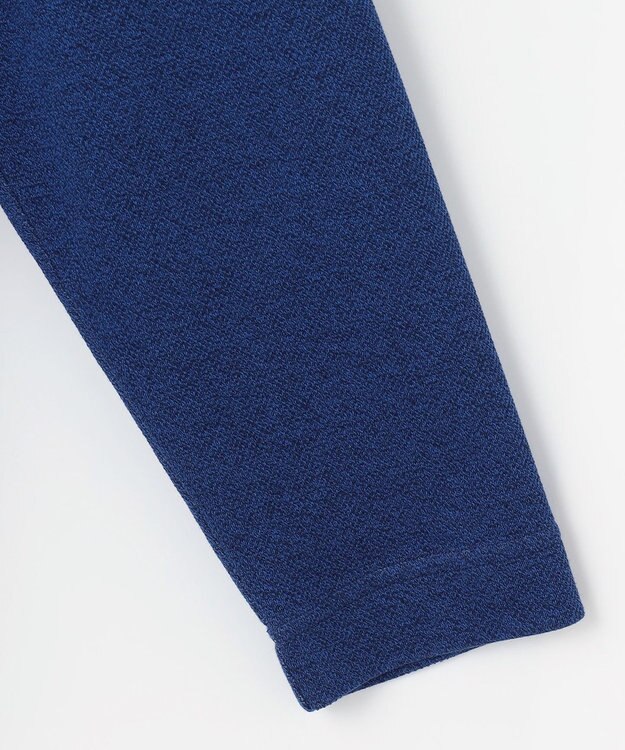 JOSEPH ABBOUD 【キングサイズ・快適な着心地・イージーケア】カノコダブルフェイス ハイネック ZIP プルオーバー ブルー系