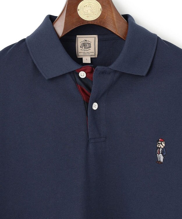 J.PRESS MEN 新デザイン【BULLDOG BOY / 8色展開】カノコレジメン ポロシャツ ネイビー系