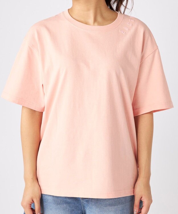 OP／FILA 【RUSTY】ニコちゃん×刺しゅう半袖Tシャツ ピンク