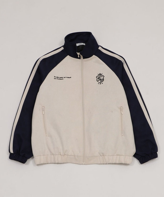 WEGO 【ユニセックス着用ITEM】フェイクスウェードトラックジャケット ネイビー