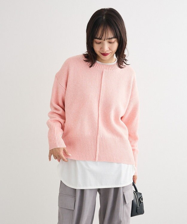 Green Parks こなれ主役ニットプルオーバー Pink