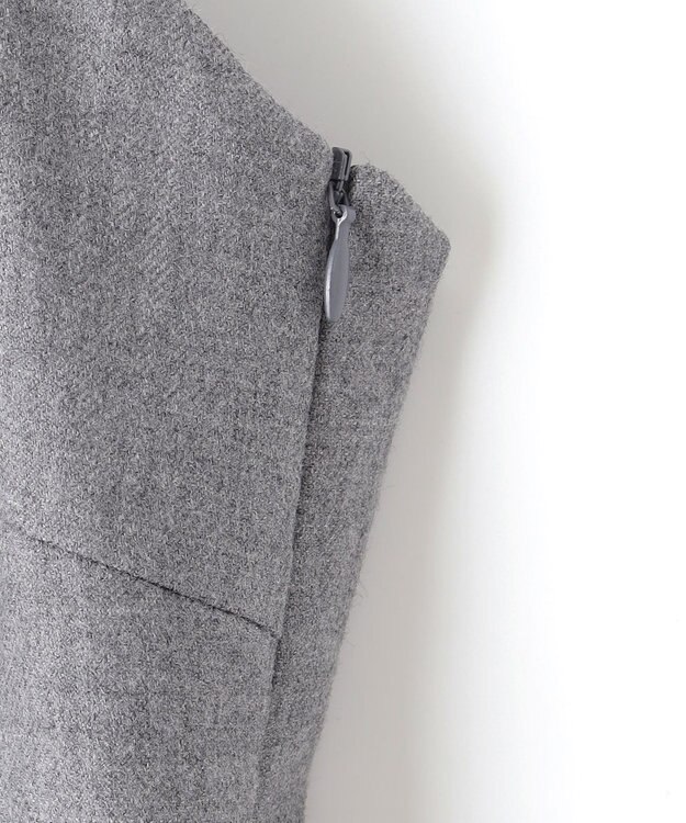 自由区 【洗える】ウォッシャブルウールサキソニー コンビネゾン TOPグレー