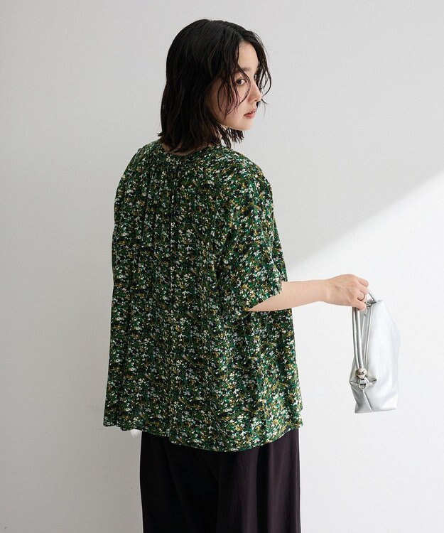 Green Parks 【WEB限定】アソート柄さらっとレーヨンブラウスⅡ Flower