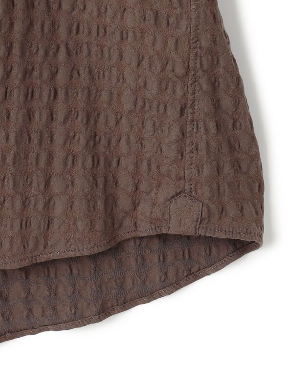 JOSEPH HOMME トリックジャガード　ウイングカラーシャツ キャメル系