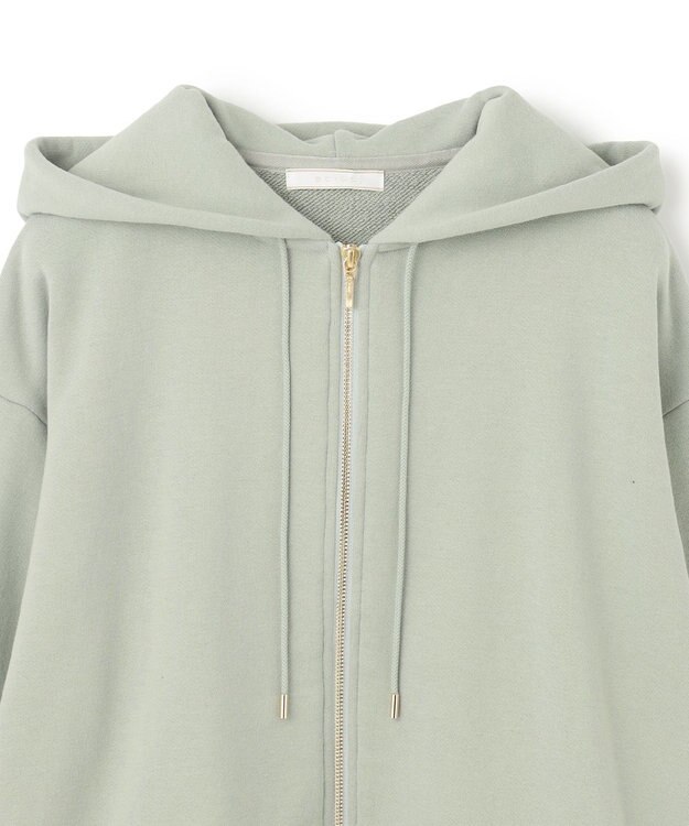 BEIGE， 【BEIGE,ecru/WEB限定・洗える】LOOP BACK / オーバサイズコットンパーカー Leaf