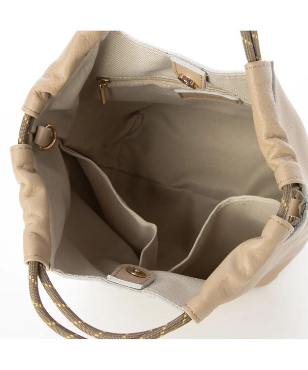 UNBILLION perche 牛革ソフト3wayコードハンドルバッグ オーク