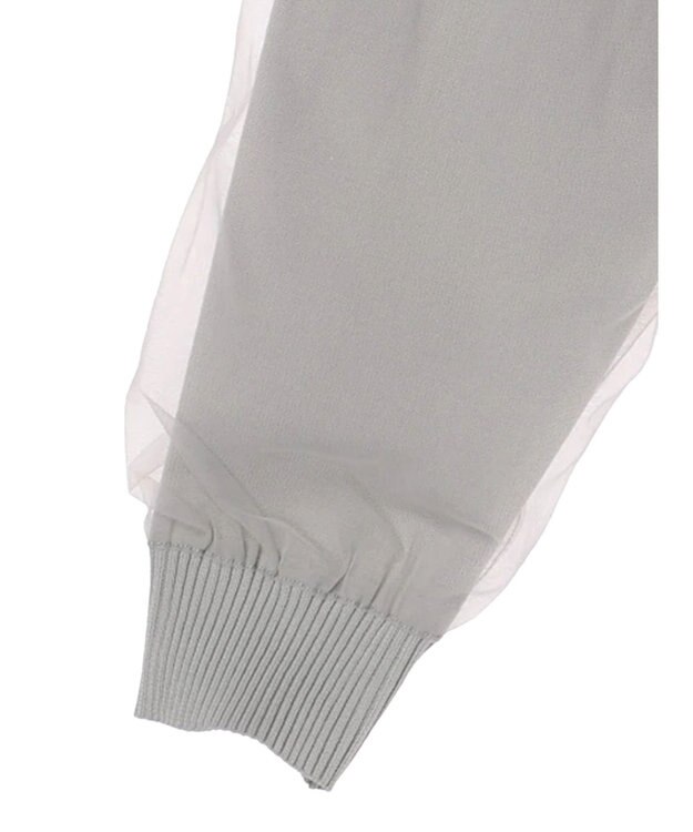 Green Parks ・ＥＬＥＮＣＡＲＥ　ＤＵＥ　２ｗａｙチュールレイヤーカーデ Gray