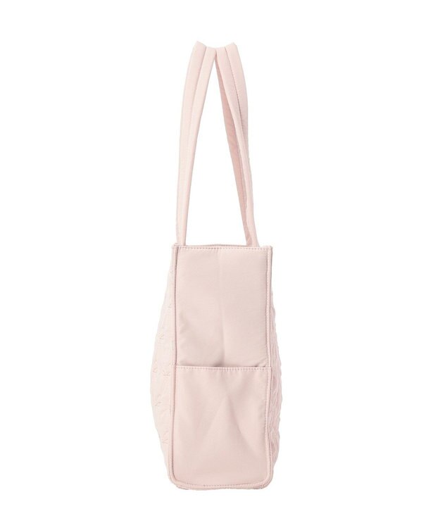 Maison de FLEUR 撥水加工リボンキルティングトートバッグ Pink