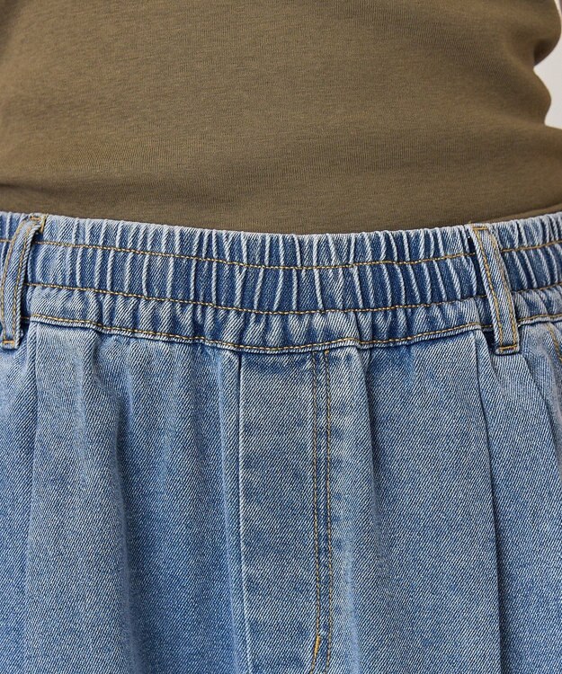 AMERICAN HOLIC ウエストタックイージーデニム Light Indigo