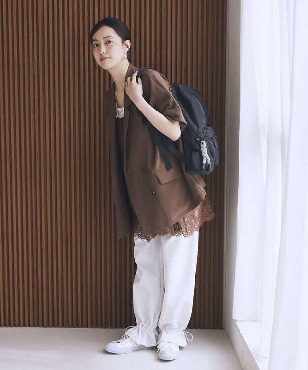 earth music&ecology ぷくぷくチャーム付リュック Black