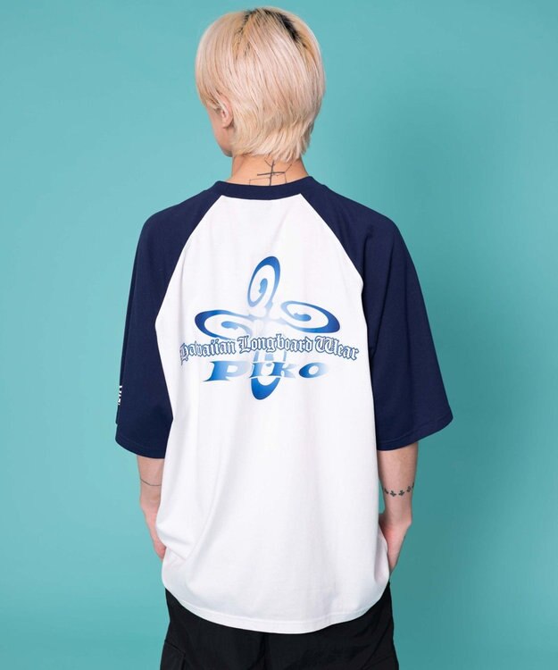 WEGO 別注PIKOラグラングラフィックT（SS） ネイビー