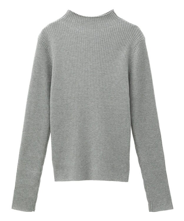 YECCA VECCA ラメ混ハイネックリブニット Gray