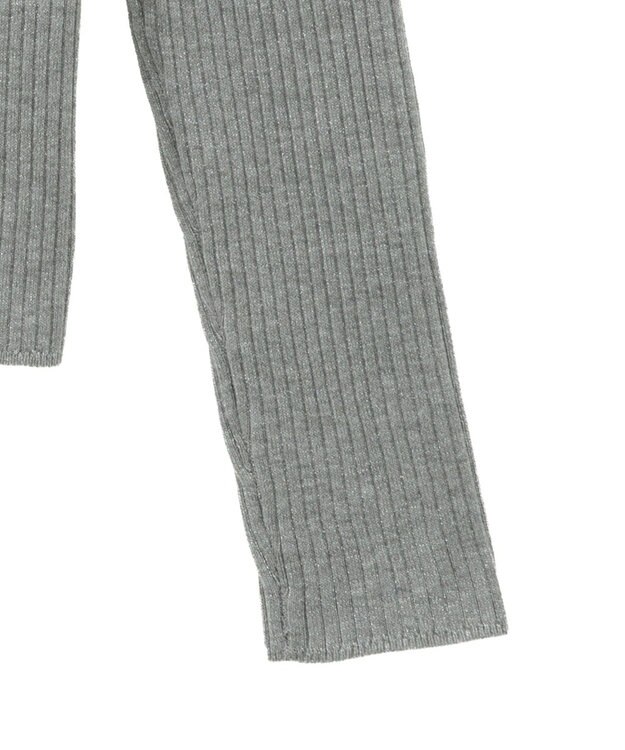 YECCA VECCA ラメ混ハイネックリブニット Gray