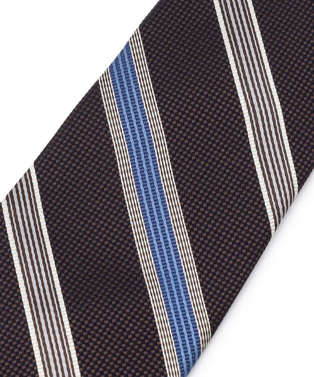 J.PRESS MEN 【STRUCTURE MIX COLLECTION】レジメンタル ネクタイ ダークブラウン系1