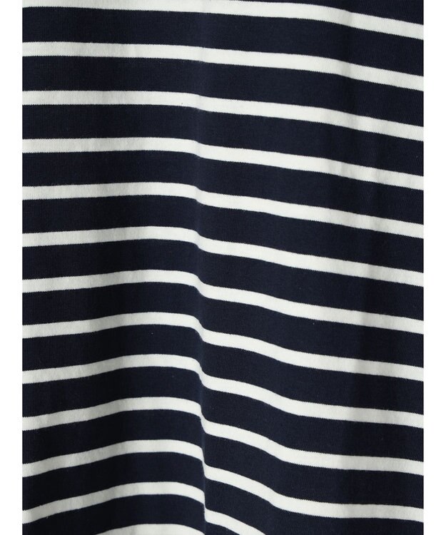 CRAFT STANDARD BOUTIQUE ボーダーサイドスリットプルオーバー Border Black