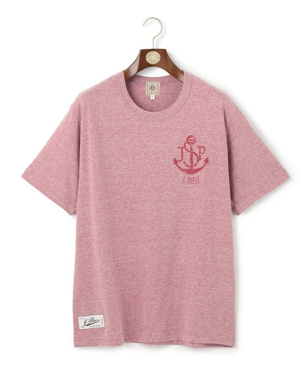 J.PRESS MEN 【NYUZELESS】アンカーグラフィック Tシャツ レッド系