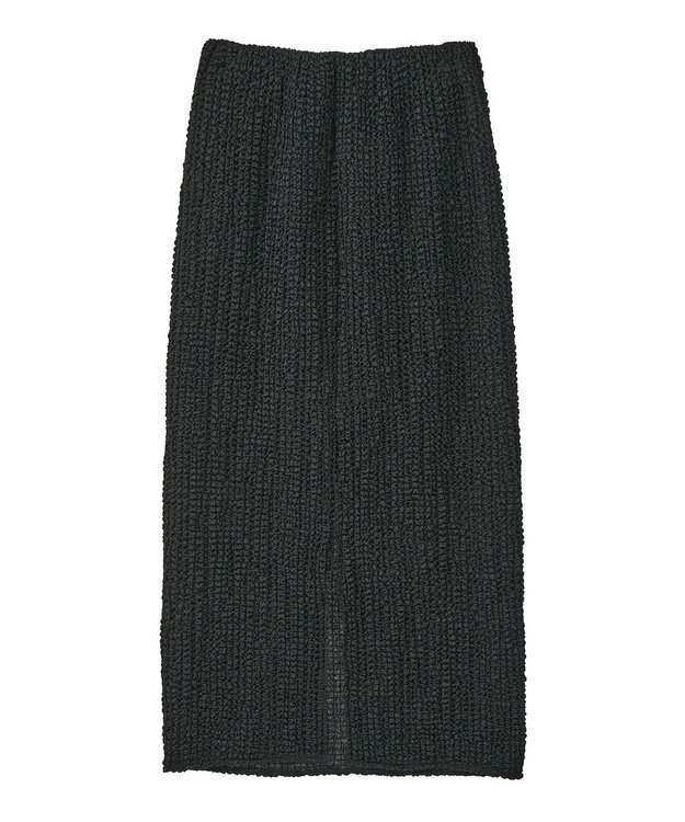 CRAFT STANDARD BOUTIQUE シャーリングジャガードスカート Black