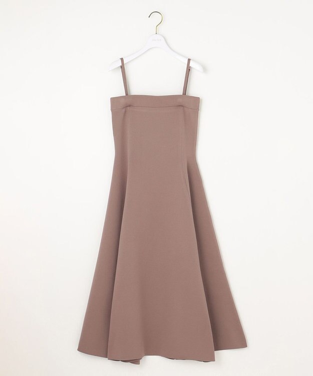 ANY SIS 【2WAY】ビスチェニットキャミ ワンピース ライトモカ