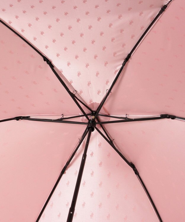 MOONBAT POLO RALPH LAUREN（ポロ ラルフローレン） 折りたたみ傘 PPジャカード ペールピンク