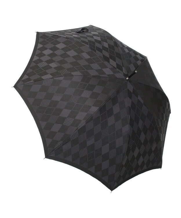 槇田商店 monotone アーガイル ブラック 長傘 クロ