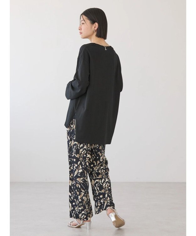 AMERICAN HOLIC アシンメトリー切替カットチュニック Black