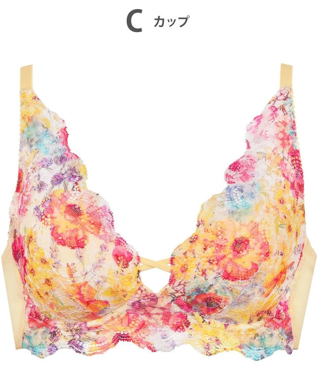 WACOAL 【重力に負けないバストケアBra】 ノンワイヤー バストを重力から守る まる胸キープ ラクなつけごこち サイドのラインすっきり ブラジャー レディース BRA184 /ワコール イエロー