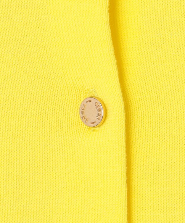 23区 【Oggi6月号掲載/洗える】プレミアムビオコットン カーディガン イエロー系