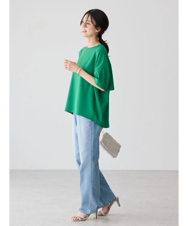 AMERICAN HOLIC 接触冷感バックフレアポンチプルオーバー Green