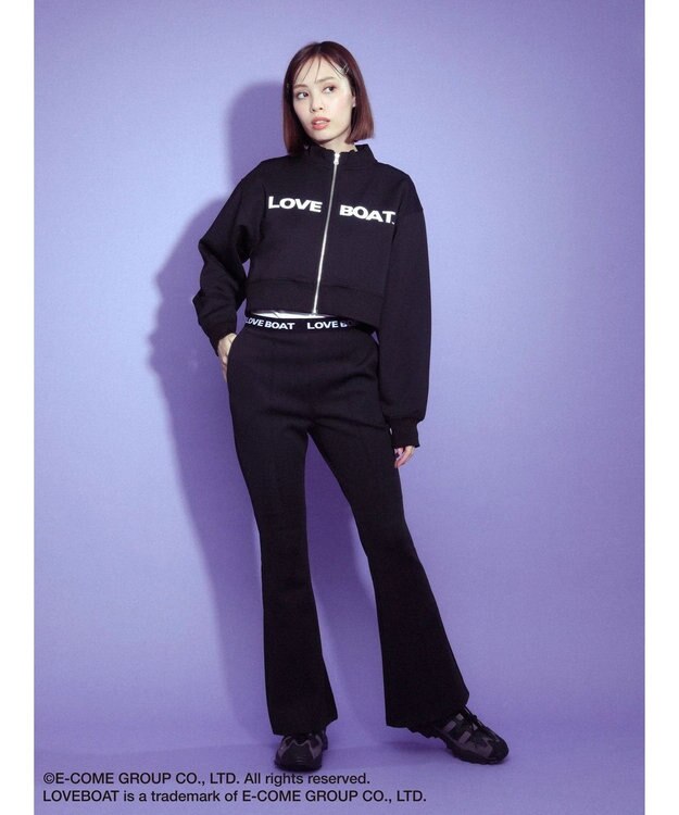 Green Parks ■別注　ＬＯＶＥ　ＢＯＡＴ　ショートトラックジャケット Black