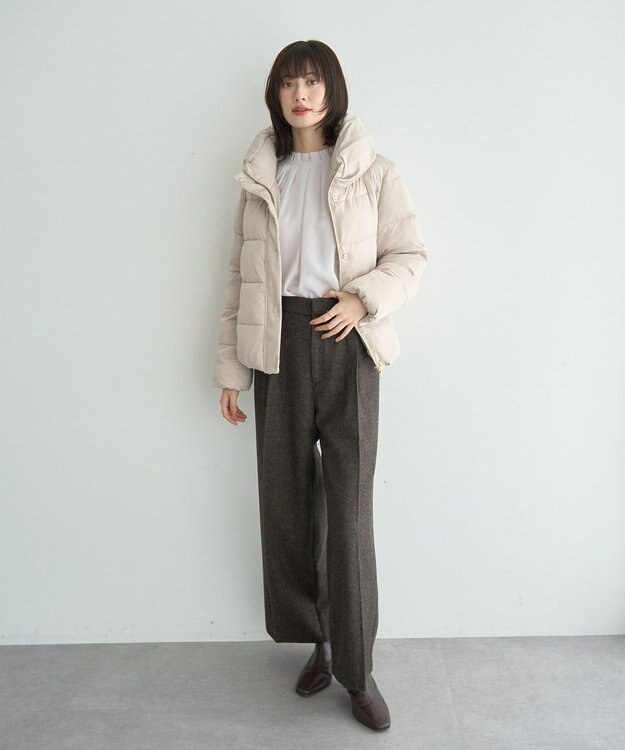 YECCA VECCA カチオンジャージーブルゾン Gray Beige