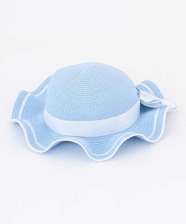 組曲 KIDS 【Fサイズ】 フリルブレードハット サックスブルー