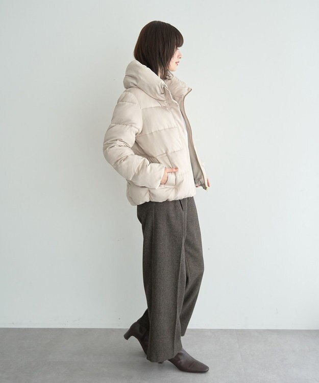 YECCA VECCA カチオンジャージーブルゾン Gray Beige