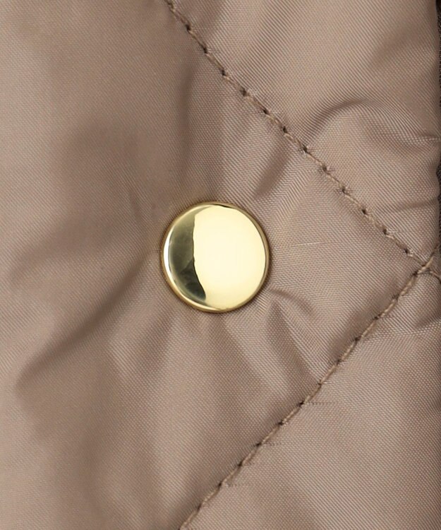 組曲 【洗える・中綿】2WAYキルト コート ベージュ系