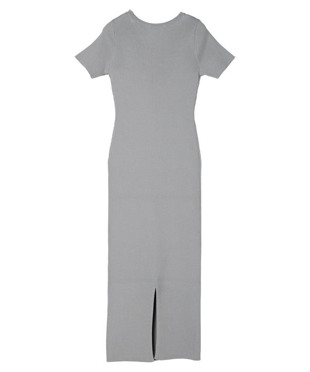 Green Parks リブニットワンピース Gray