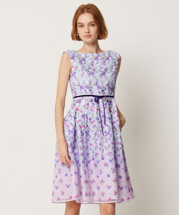 TOCCA 【消臭・洗える】FLOWER OF MUSE ドレス パープル系