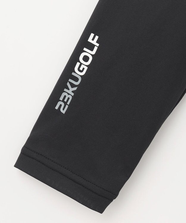 23区GOLF 【MEN】【吸水速乾/UVケア】30デニール 無地Vネックインナーシャツ ブラック系