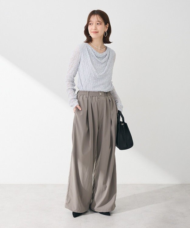 Green Parks ・ＳＵＧＡＲ　ＳＰＯＯＮ　ドレープレースプルオーバ Light Gray