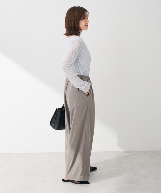 Green Parks ・ＳＵＧＡＲ　ＳＰＯＯＮ　ドレープレースプルオーバ Light Gray