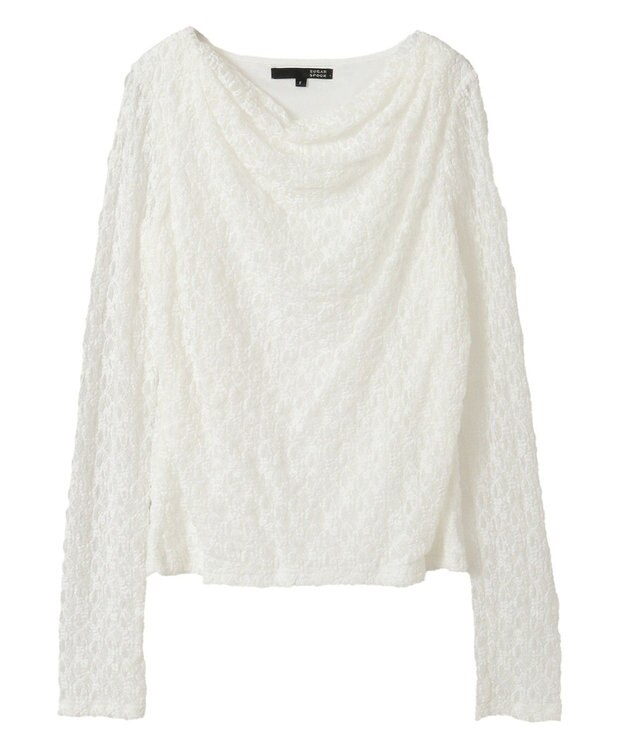 Green Parks ・ＳＵＧＡＲ　ＳＰＯＯＮ　ドレープレースプルオーバ Off White