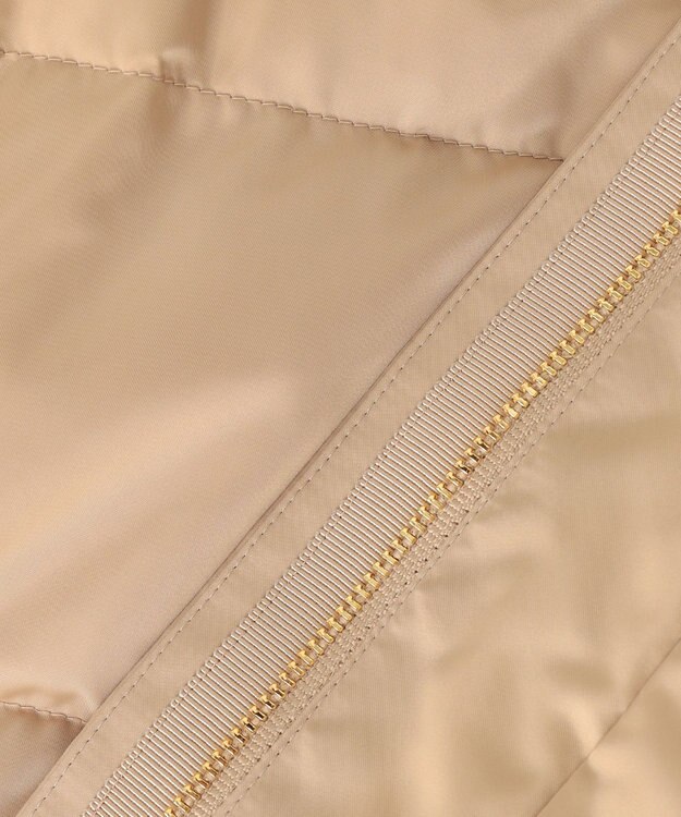 自由区 S 【撥水加工・洗える】ブライトダウンテントライン ダウンコート シャンパンベージュ