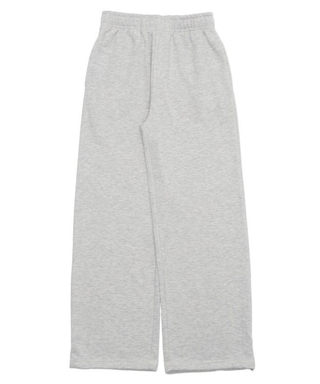WEGO 【SCHOOLITEM/ウエストゴム】イージーストレートスウェットパンツ 杢グレー