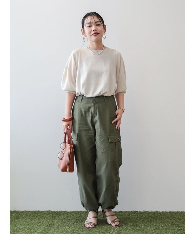 AMERICAN HOLIC ドルマンハイゲージニットプルオーバー Ivory