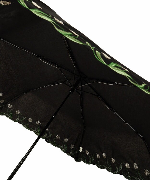 YECCA VECCA 【because】チューリップ刺繍ミニ Black