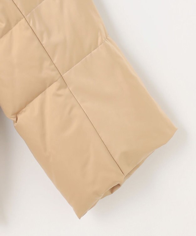 自由区 S 【撥水加工・洗える】ブライトダウンテントライン ダウンコート シャンパンベージュ