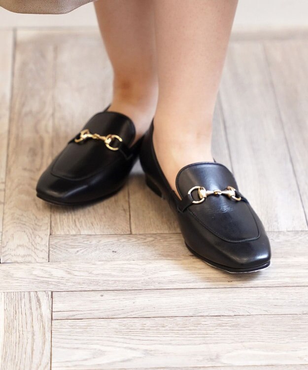 Pointer 日本製 国産牛革ビット付きローファー ブラック