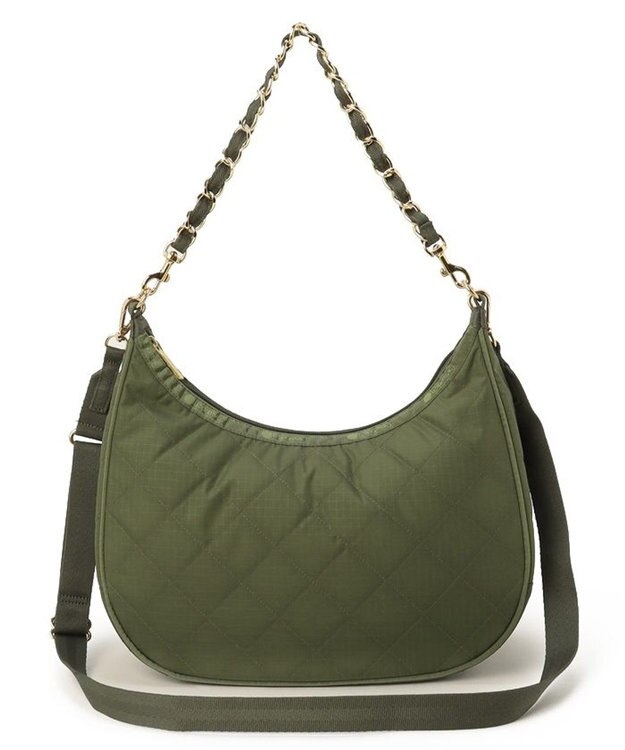 LeSportsac CHAIN N/S CONV HOBO/ダークオリーブチェーンキルト ダークオリーブチェーンキルト