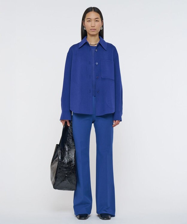 JOSEPH ライトダブルフェイス　ショートコート Cobalt