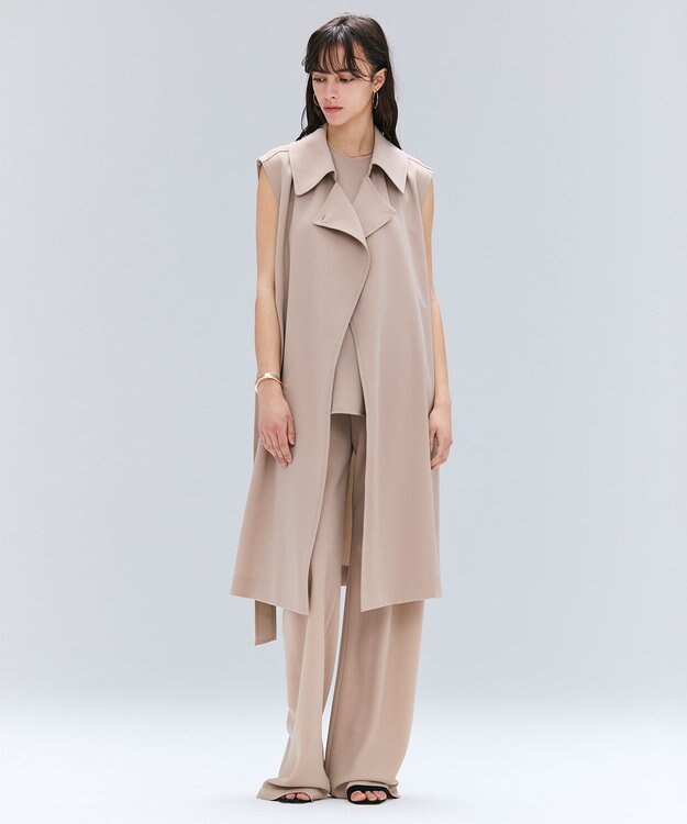 BEIGE， 【洗える・STORY 10月号掲載】FLEUR / ウエストゴムイージーワイドパンツ Beige