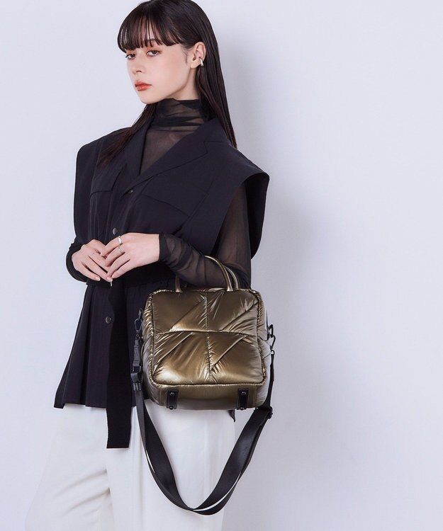 MioFIRANO UNIT A001 ハンドバッグ BROWN