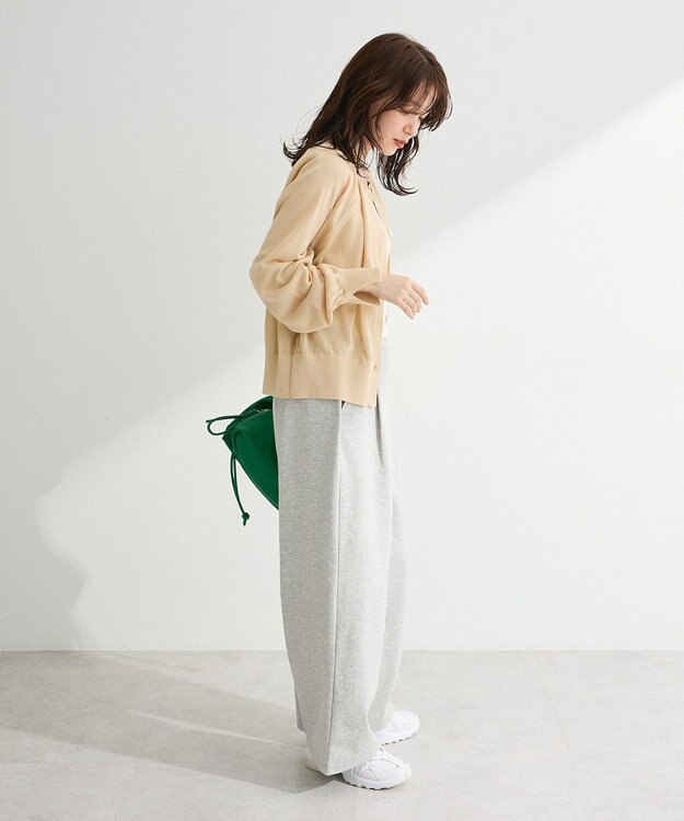 Green Parks 【しのばせカーデ】ポケッタブルＵＶカットニットカーディガン Beige